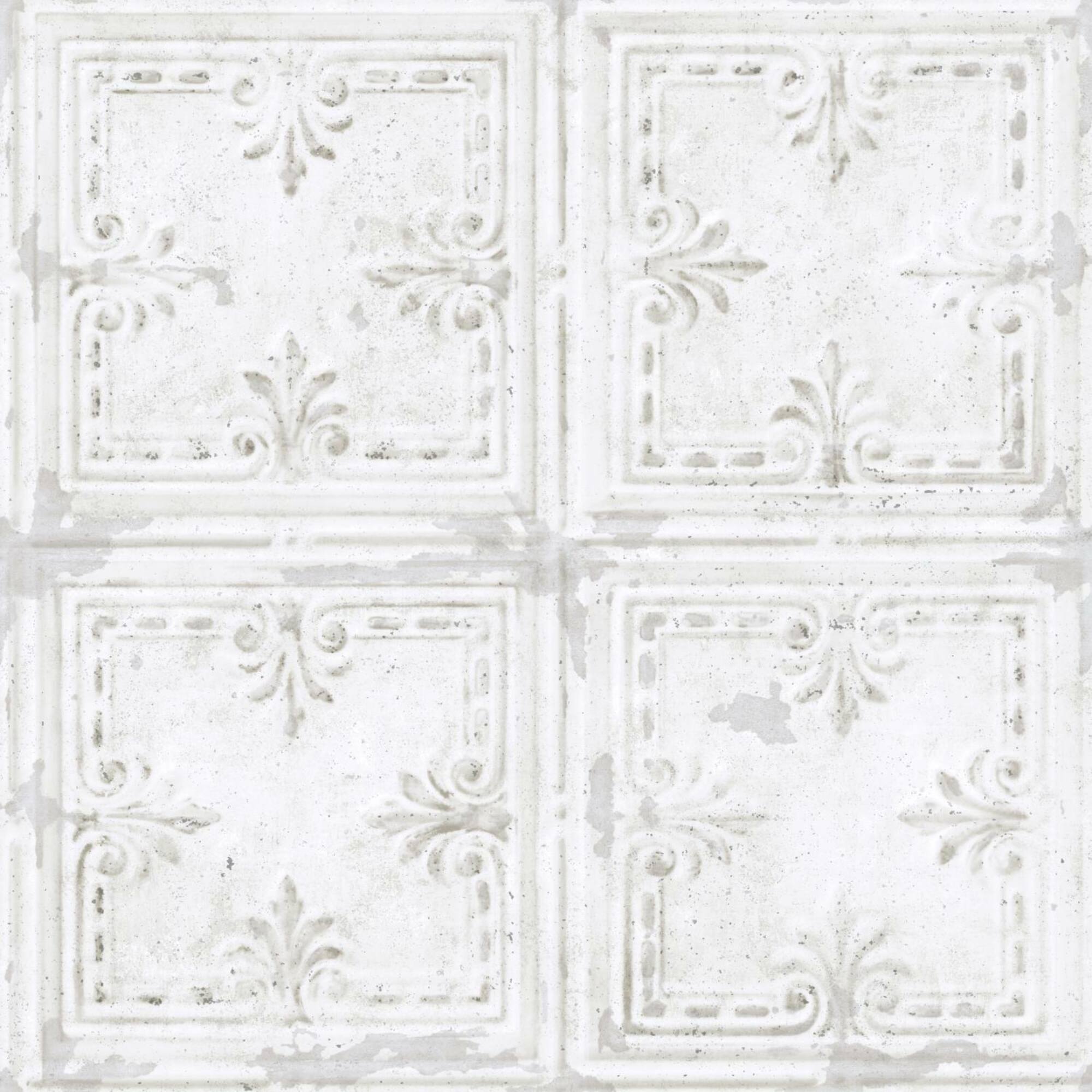 RoomMates Tin Tile Peel & Stick Wallpaper
